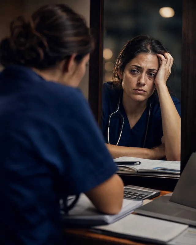Médica-Veterinária analisando passaporte e documentação internacional de viagem
